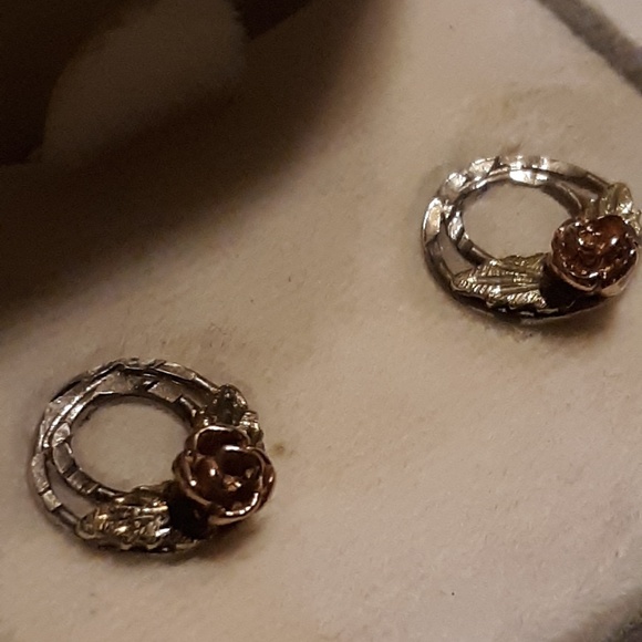 2/1 Bundle Black Hills Gold Earrings & Necklace - Picture 7 of 8